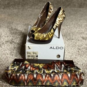 Aldo Women's Multicolor Peep Toe Heels